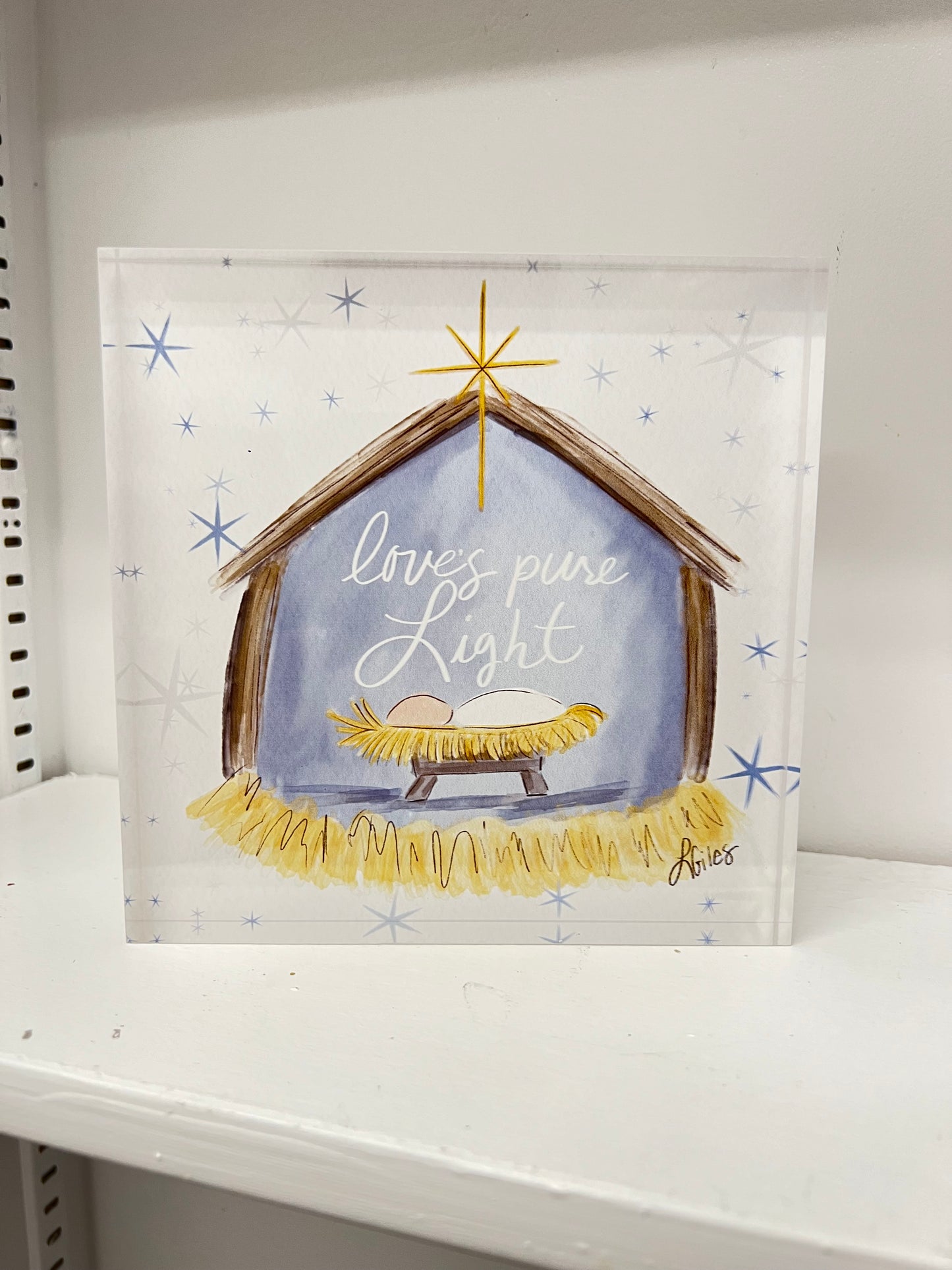 Love's Pure Light Acrylic Block