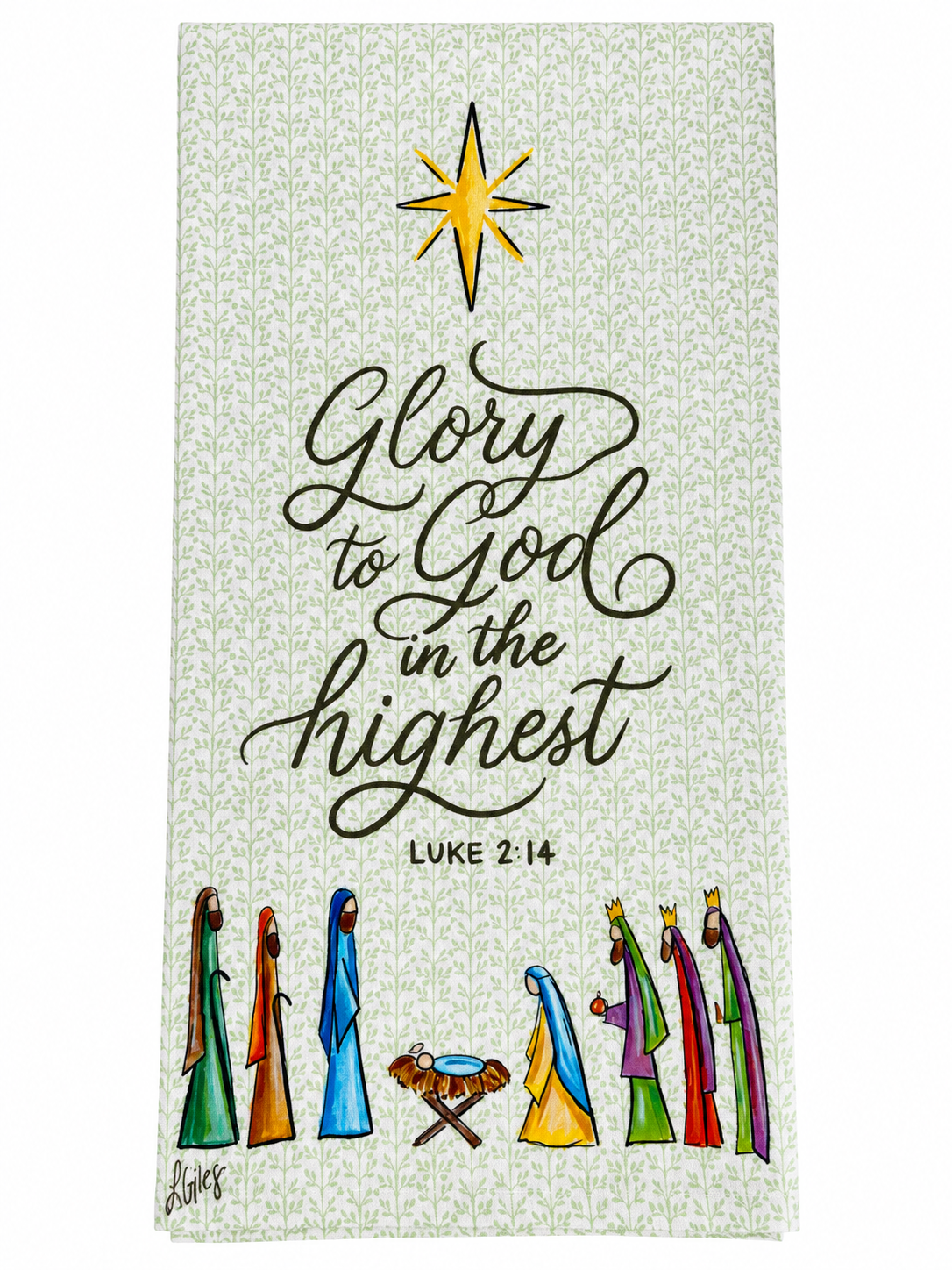 Glory to God in the Highest Cotton Tea Towel