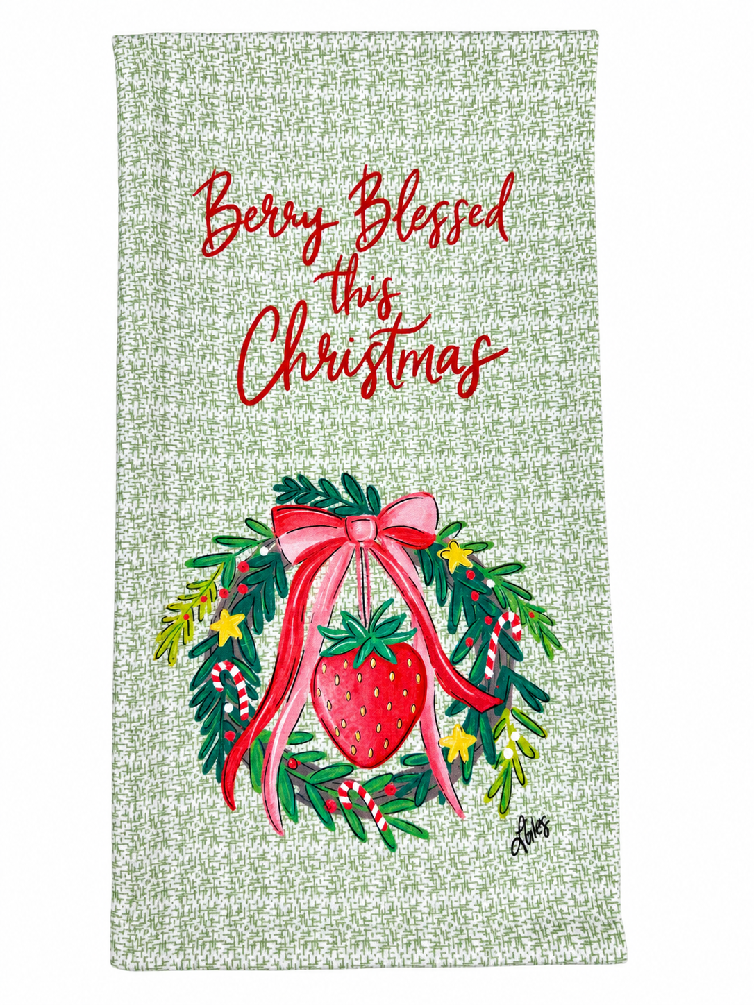 Berry Blessed this Christmas Cotton Tea Towel