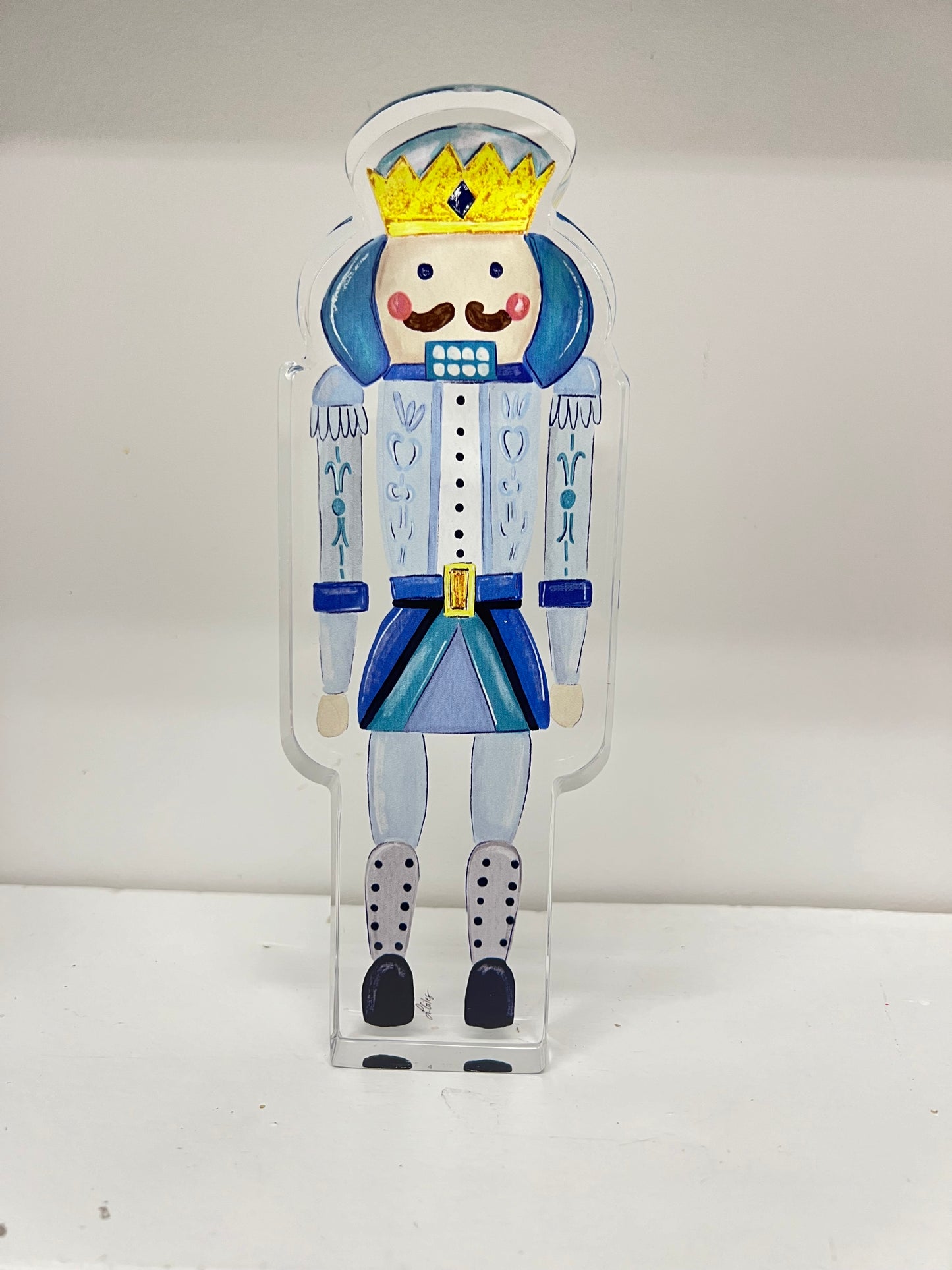 Blue Nutcracker Acrylic Block