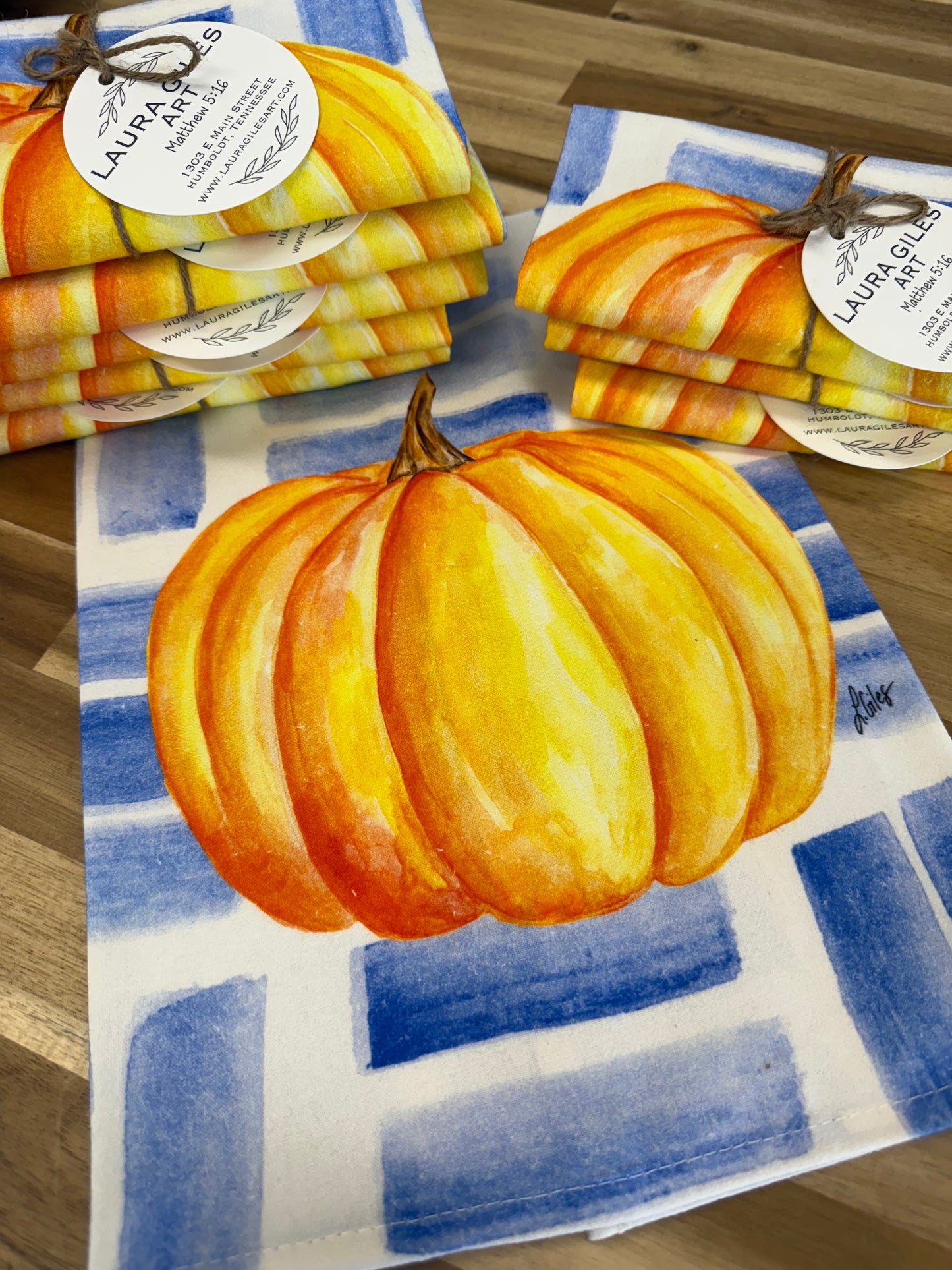 Pumpkin Tea Towel