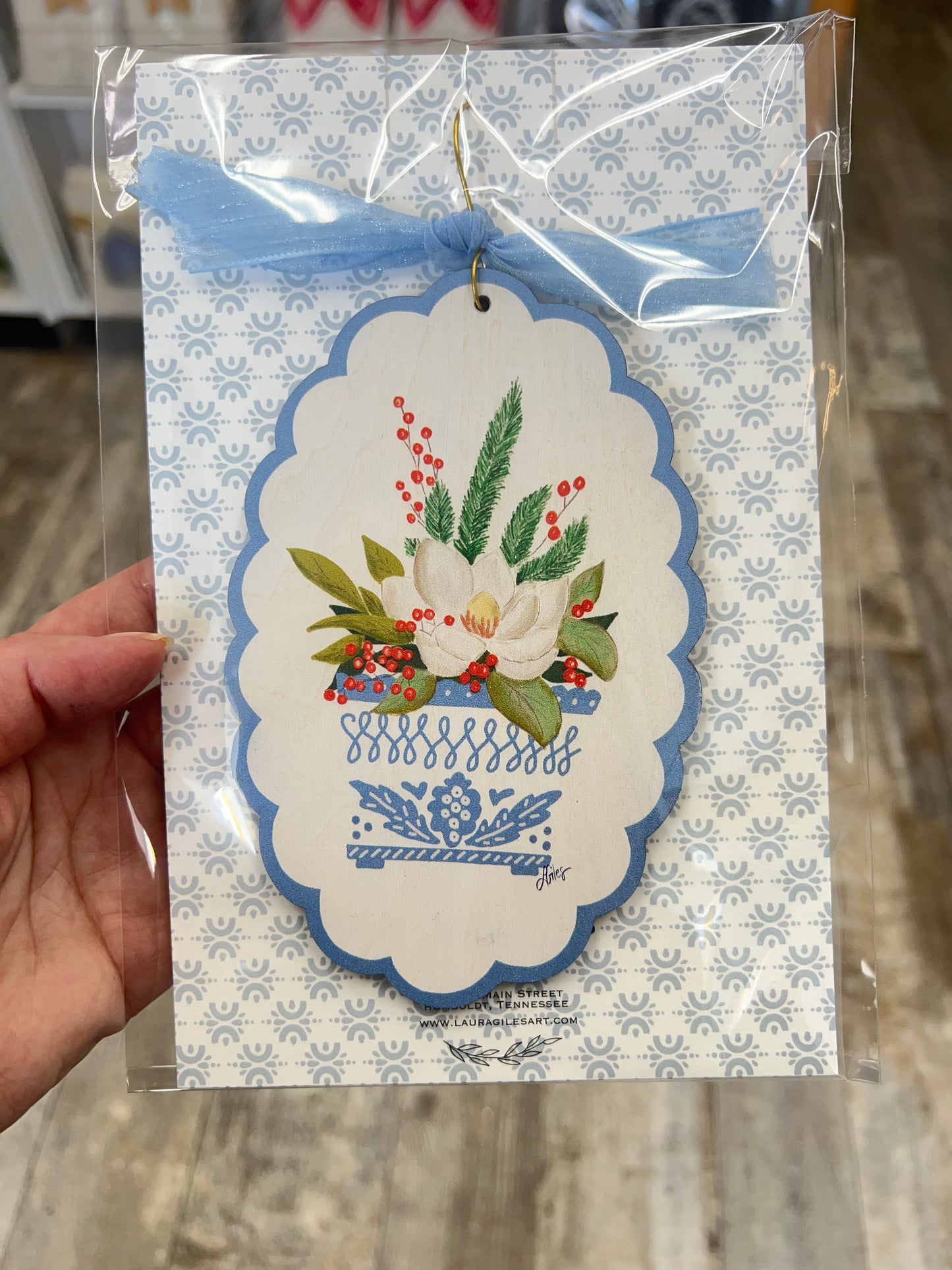 Magnolia Wood Ornament