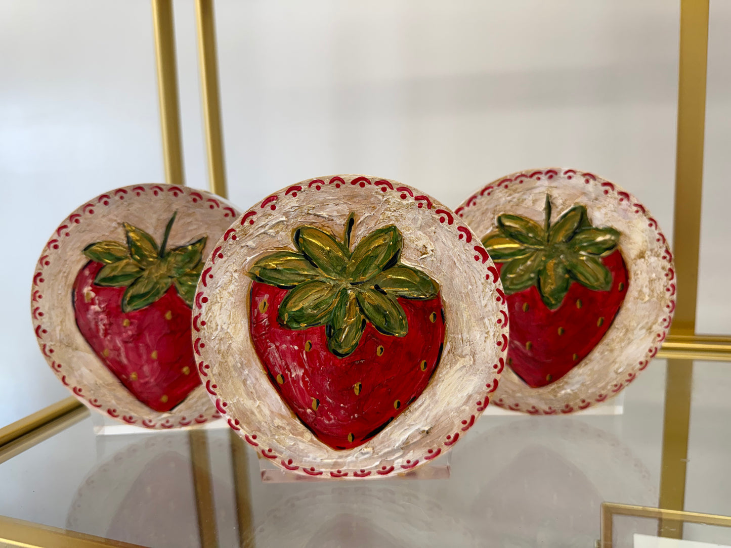 Hand painted berry block
