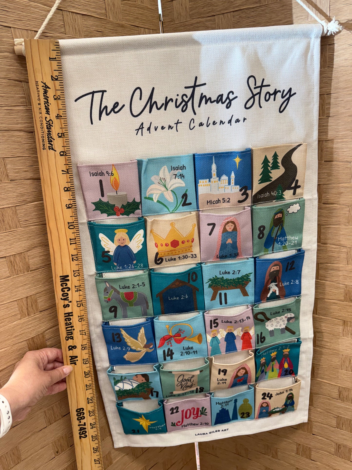 The Christmas Story - hanging Advent Calendar