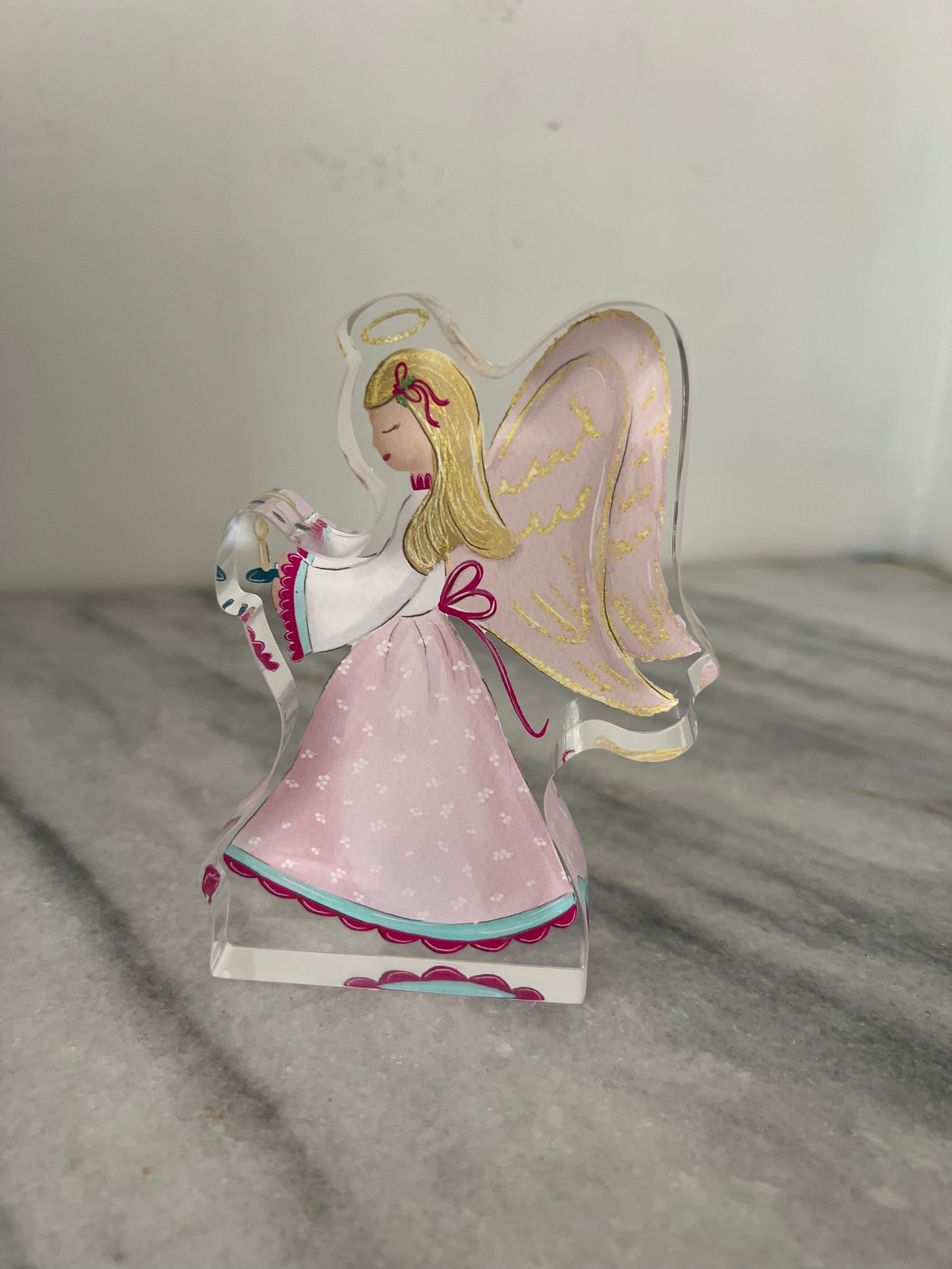 NINE PIECE "For Unto Us" Acrylic Nativity Set