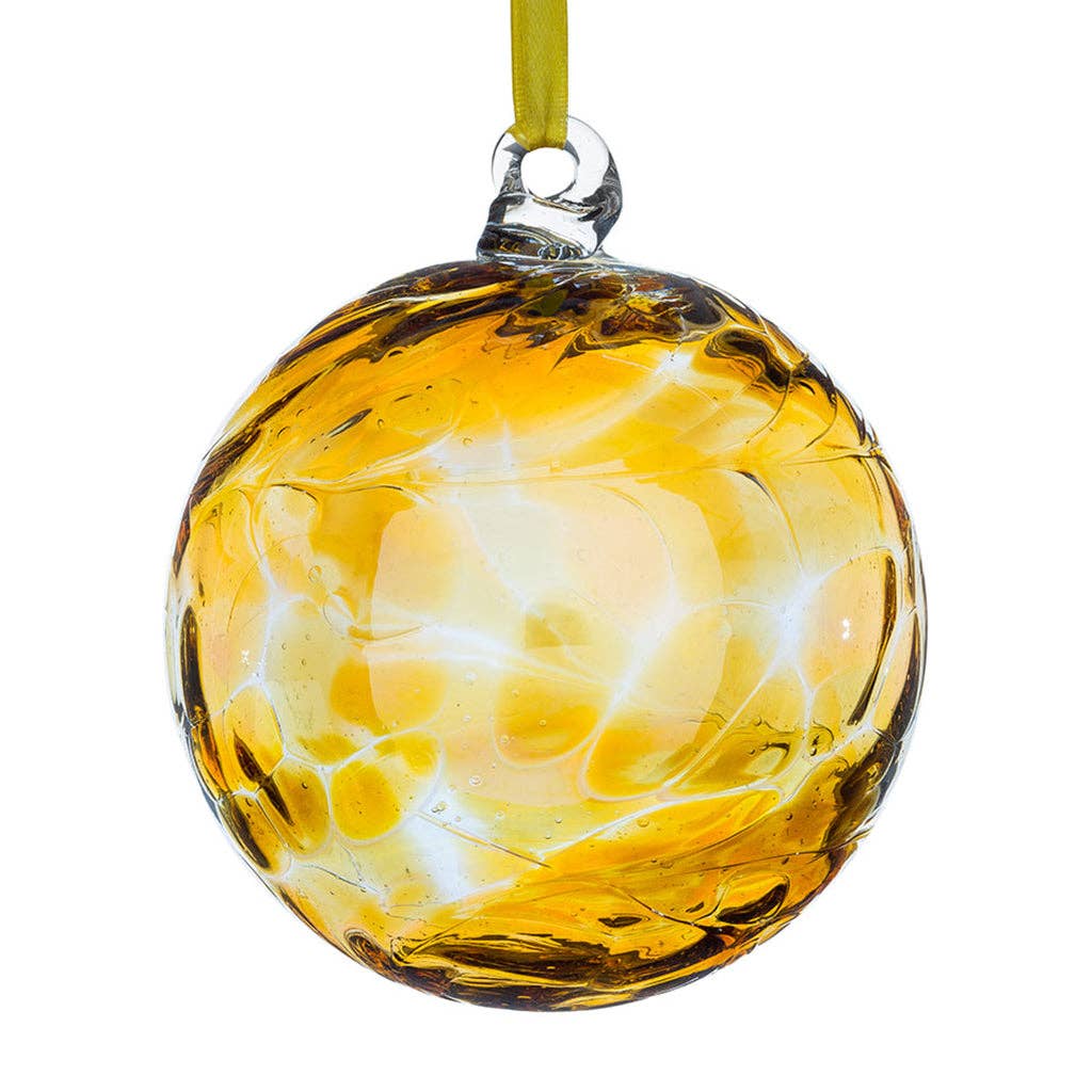 Sienna Glass - 10cm Friendship Ball - Unlabelled: Diamond