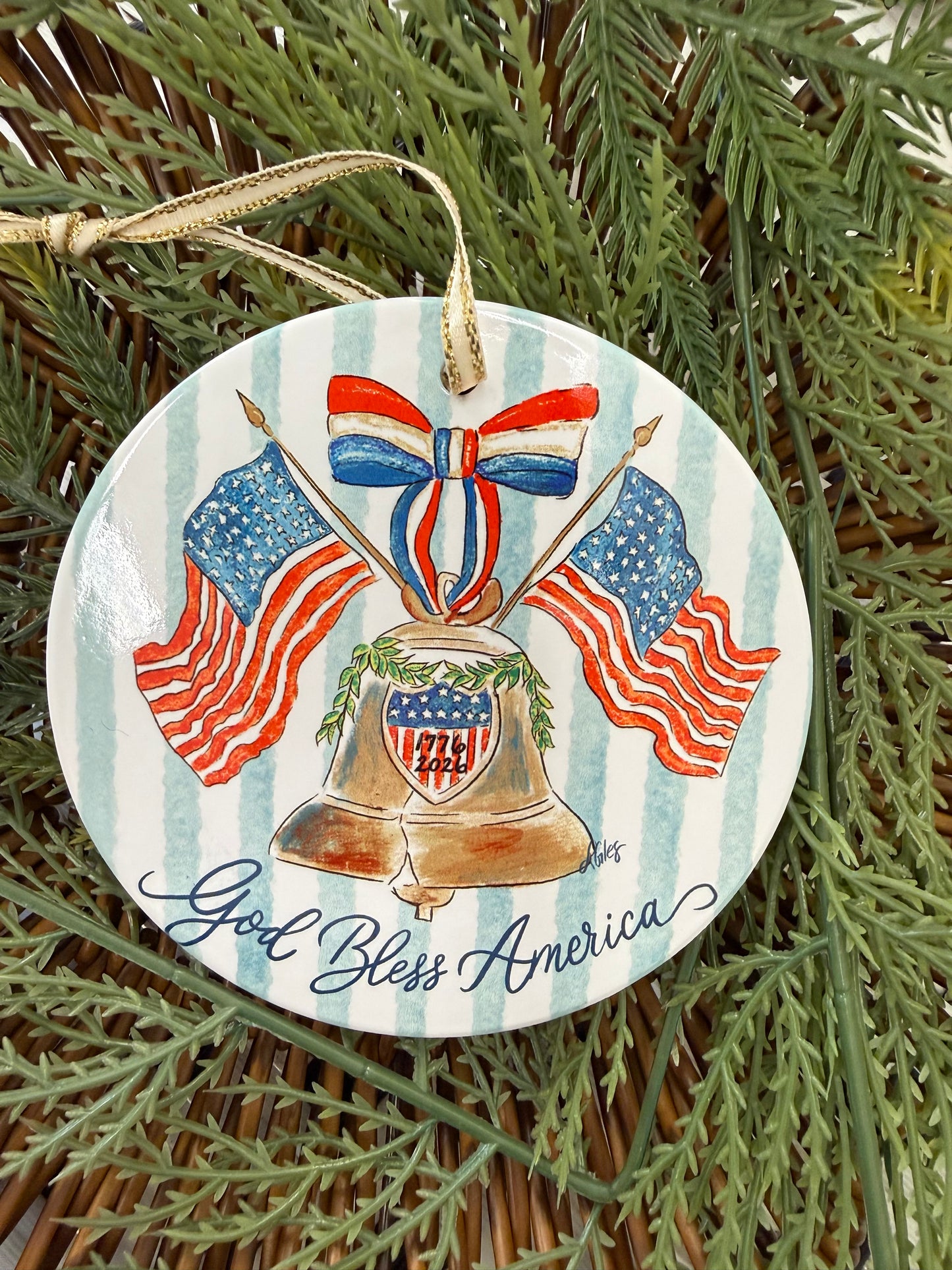 America 250 Years Ornament