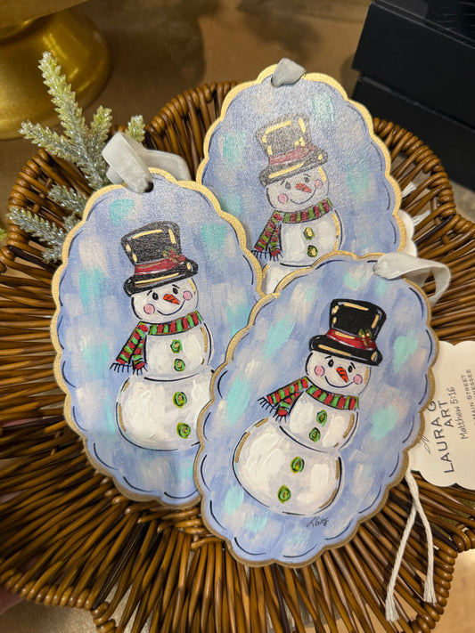 Snowman Hand Embellished