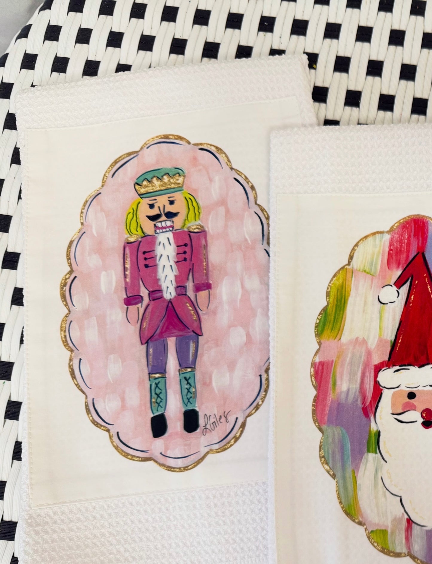 NEW Nutcracker Waffle Towel