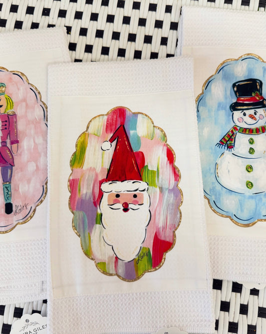 NEW Santa Waffle Towel