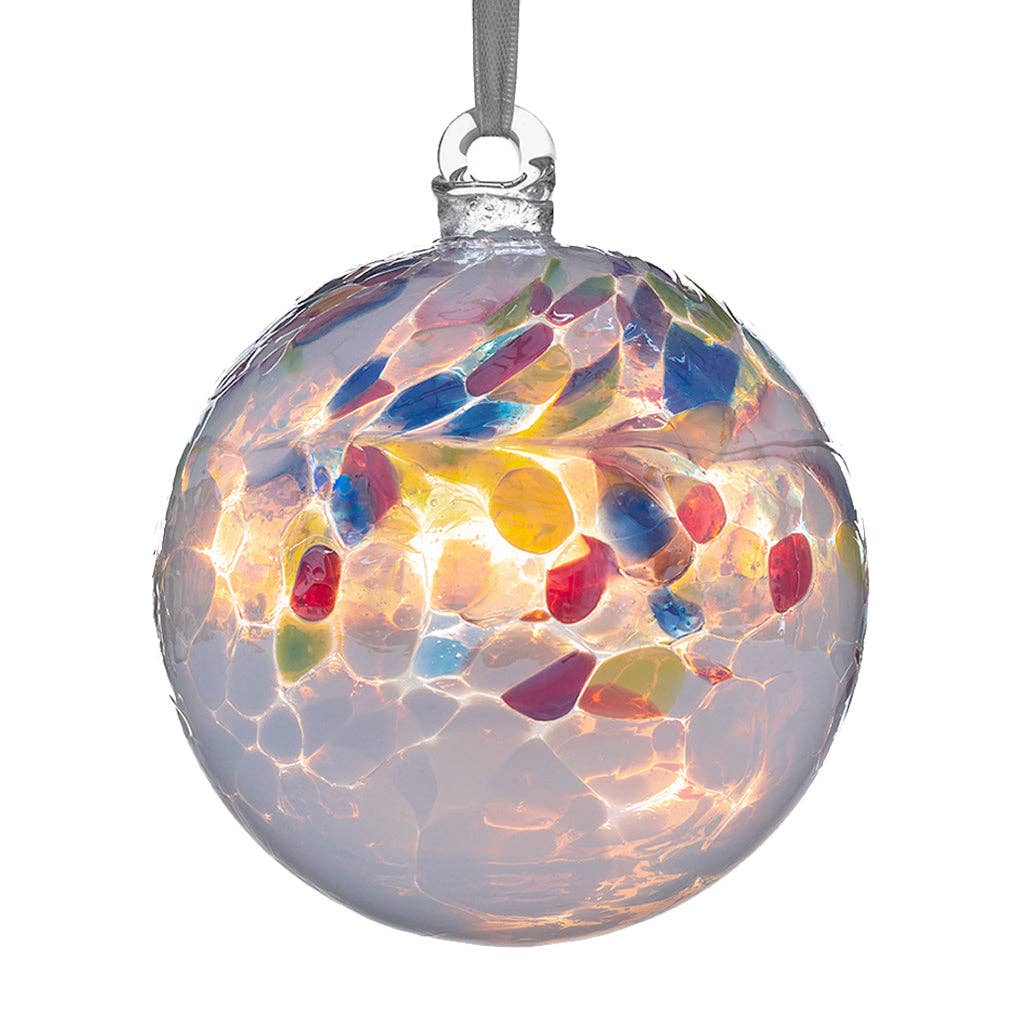Sienna Glass - 10cm Friendship Ball - Unlabelled: Sapphire