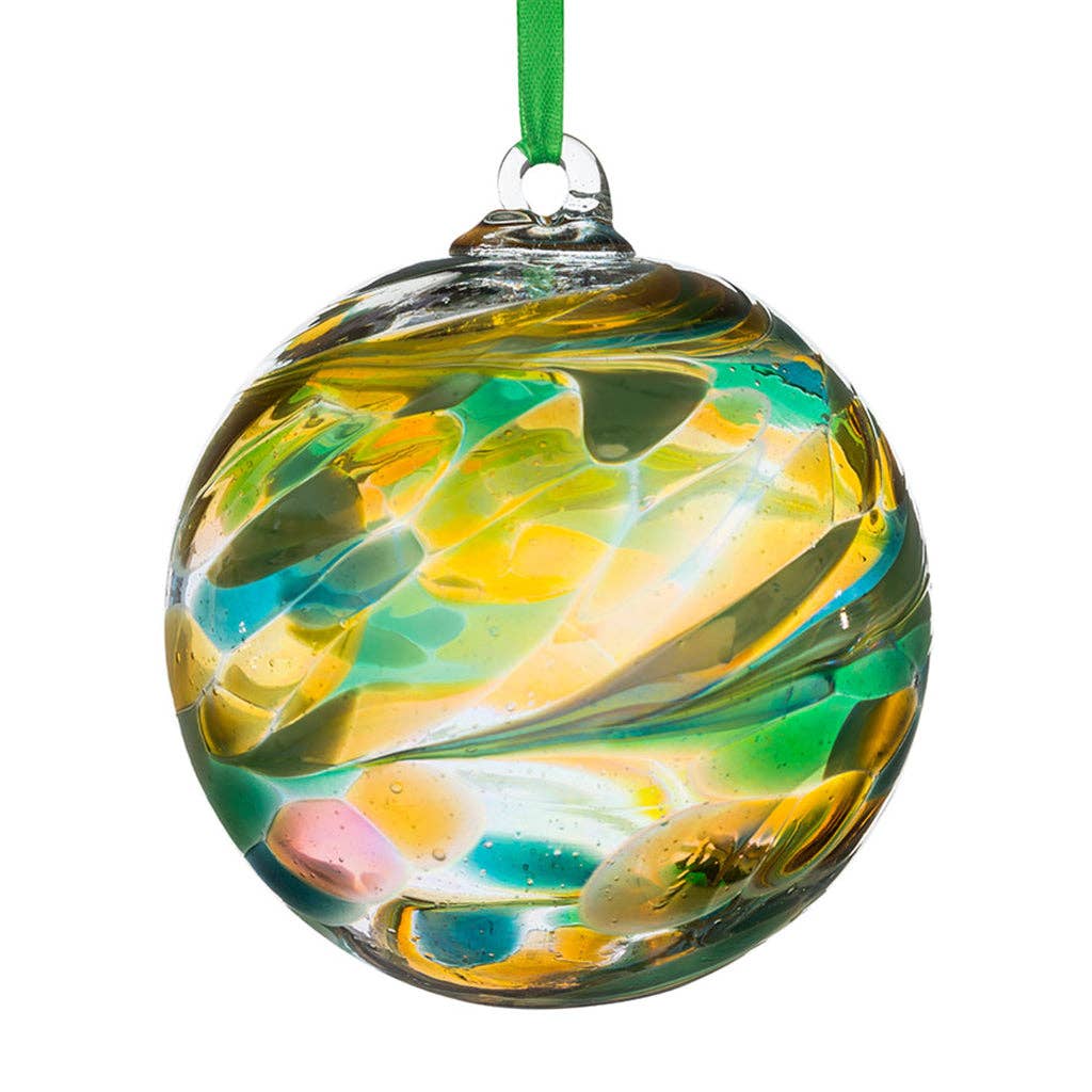Sienna Glass - 10cm Friendship Ball - Unlabelled: Sapphire