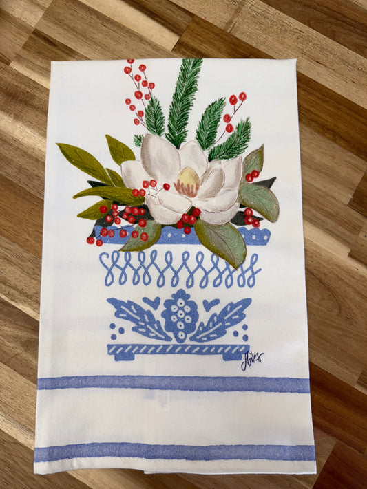 Magnolia Tea Towel