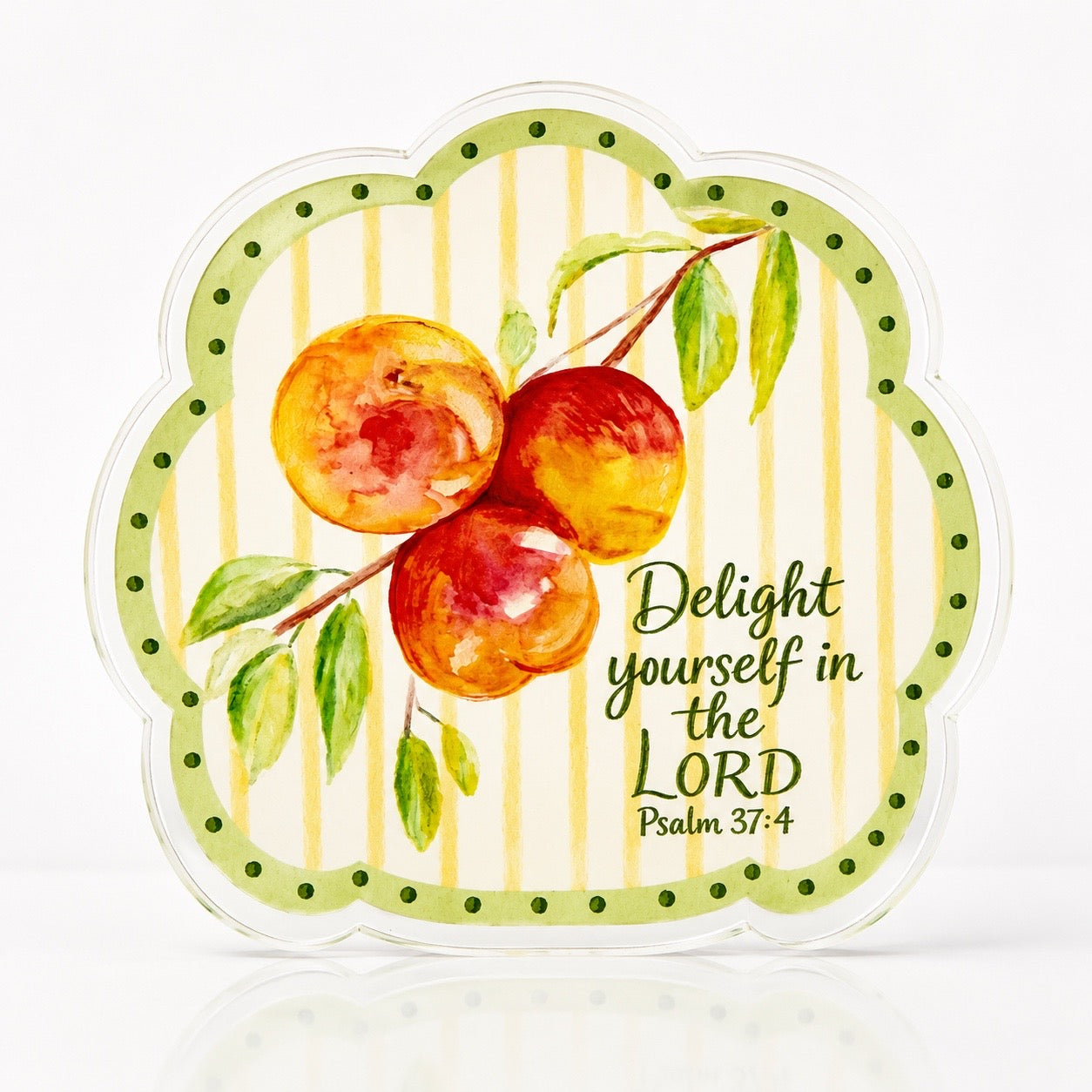 Psalm 37:4 Acrylic Scripture Block
