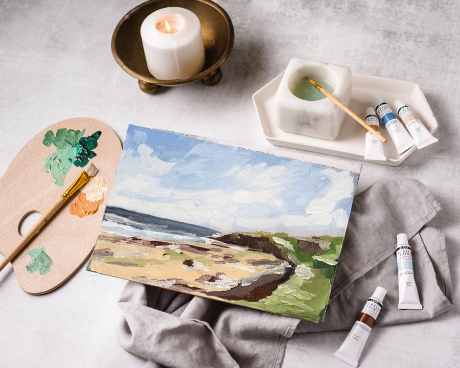 Cate Paper Co. - Seashore Path painting kit, impressionist painting kit