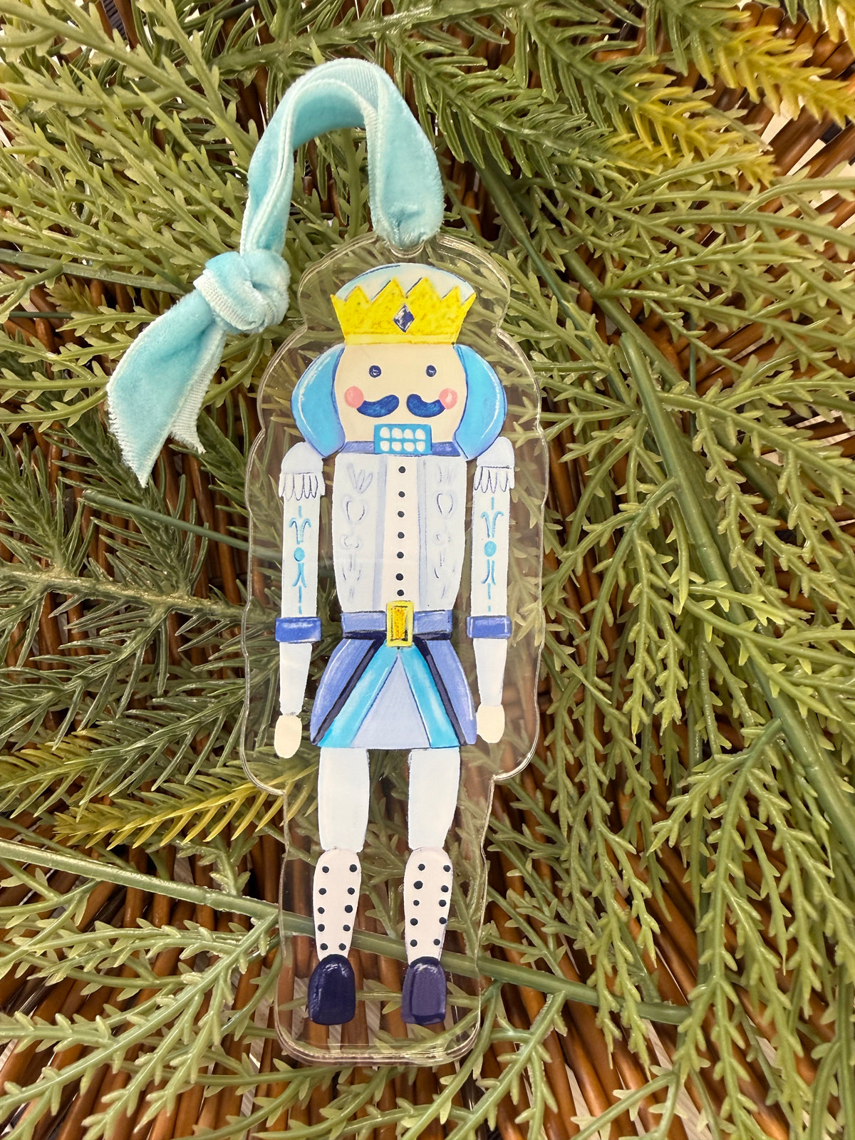 Blue Nutcracker Ornament