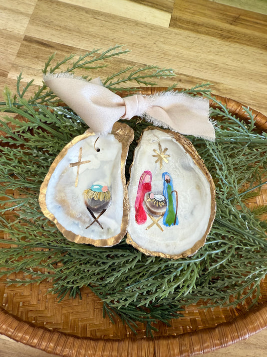 Handpainted Oyster Shell BABY JESUS (Pre-Order for mid November) (Copy)