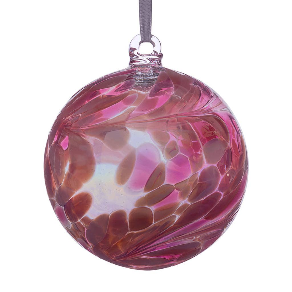 Sienna Glass - 10cm Friendship Ball - Unlabelled: Diamond