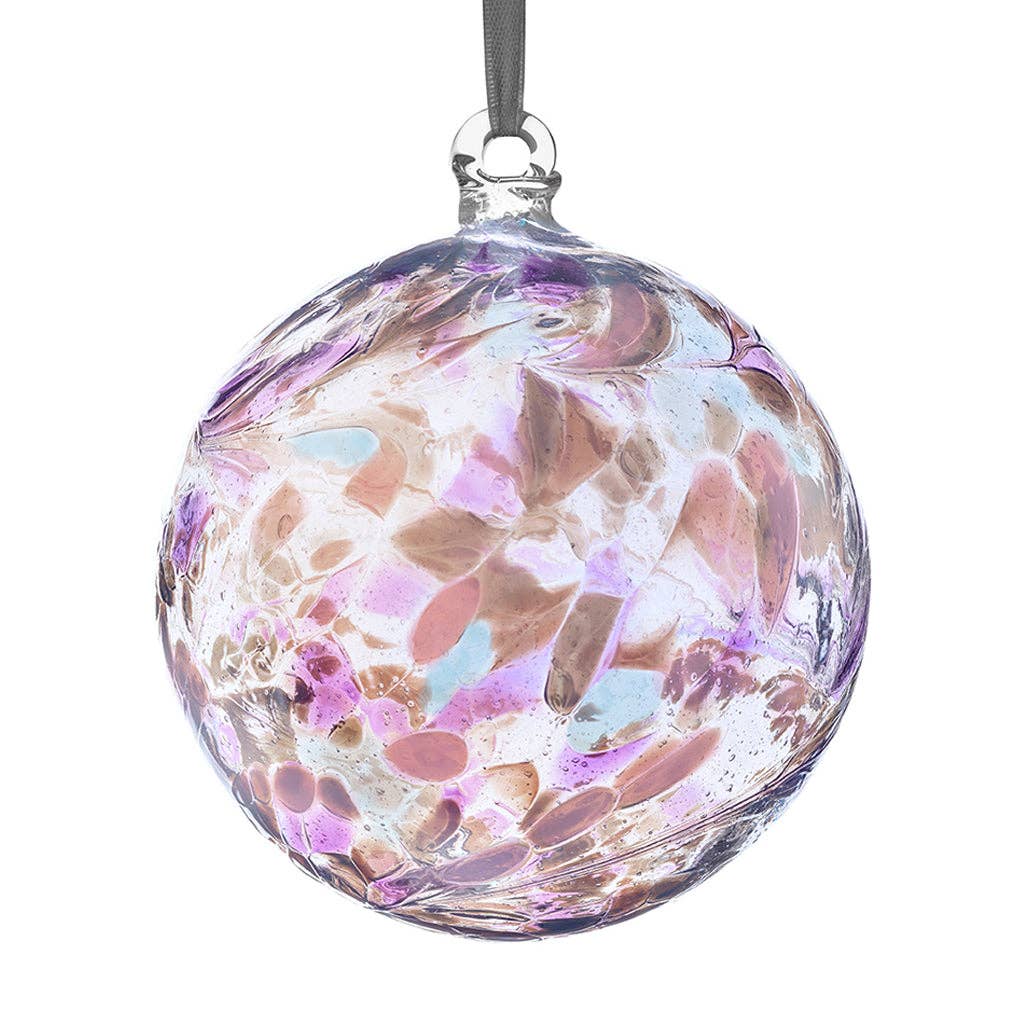 Sienna Glass - 10cm Friendship Ball - Unlabelled: Diamond