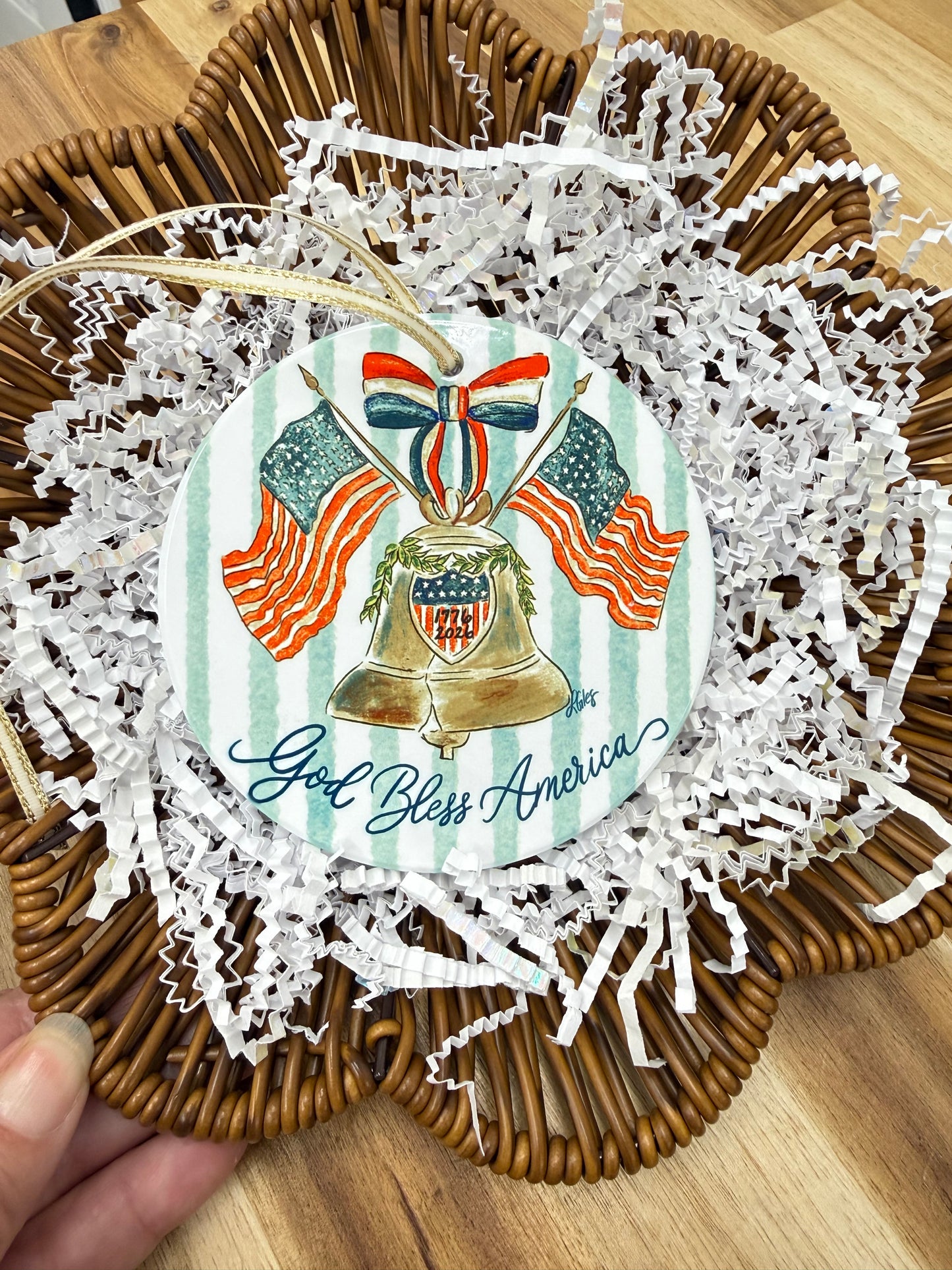 America 250 Years Ornament