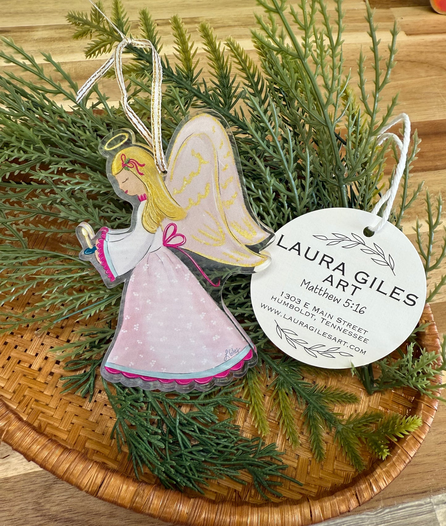 Acrylic Angel Ornament