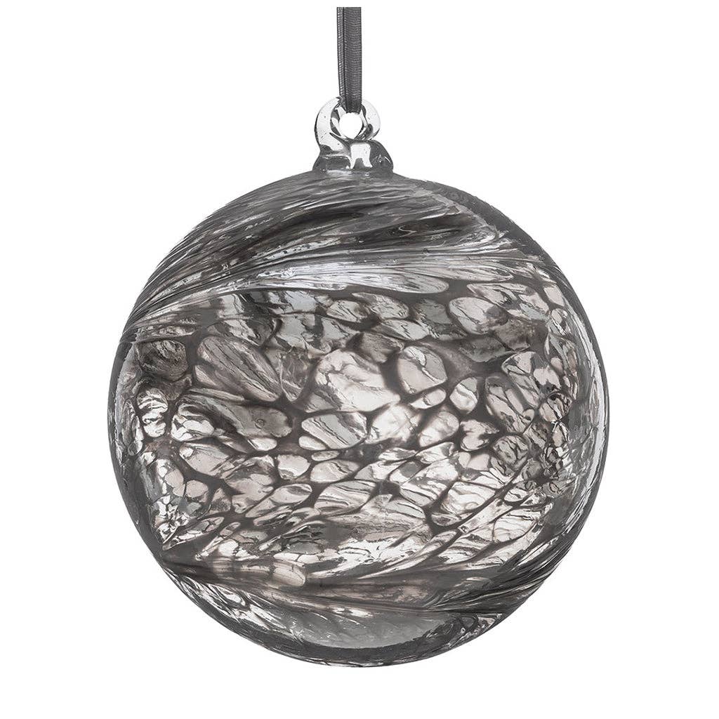 Sienna Glass - 10cm Friendship Ball - Unlabelled: Diamond