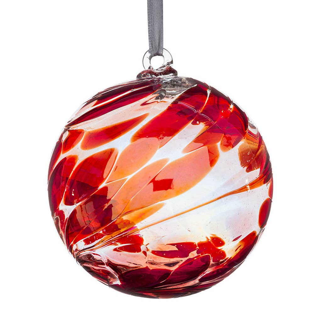 Sienna Glass - 10cm Friendship Ball - Unlabelled: Diamond