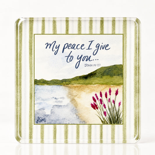 John 14:27 Acrylic Scripture Block