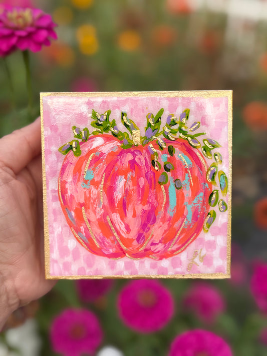 4x4 Rejoice Always Hand-Painted Wood Resin Block