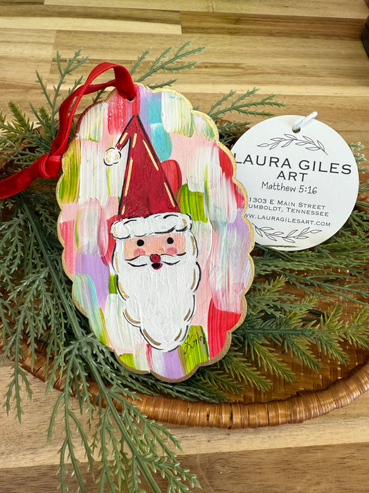 Skinny Santa - Multi-color  Hand painted (Pre-Order for Mid November)