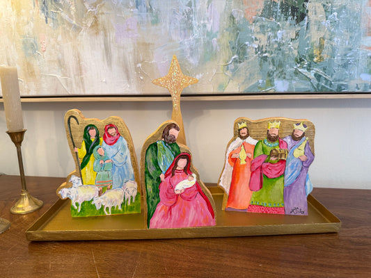 2025 HAND PAINTED Nativity Set Pre-Order ($100 DEPOSIT ONLY) $199 total.
