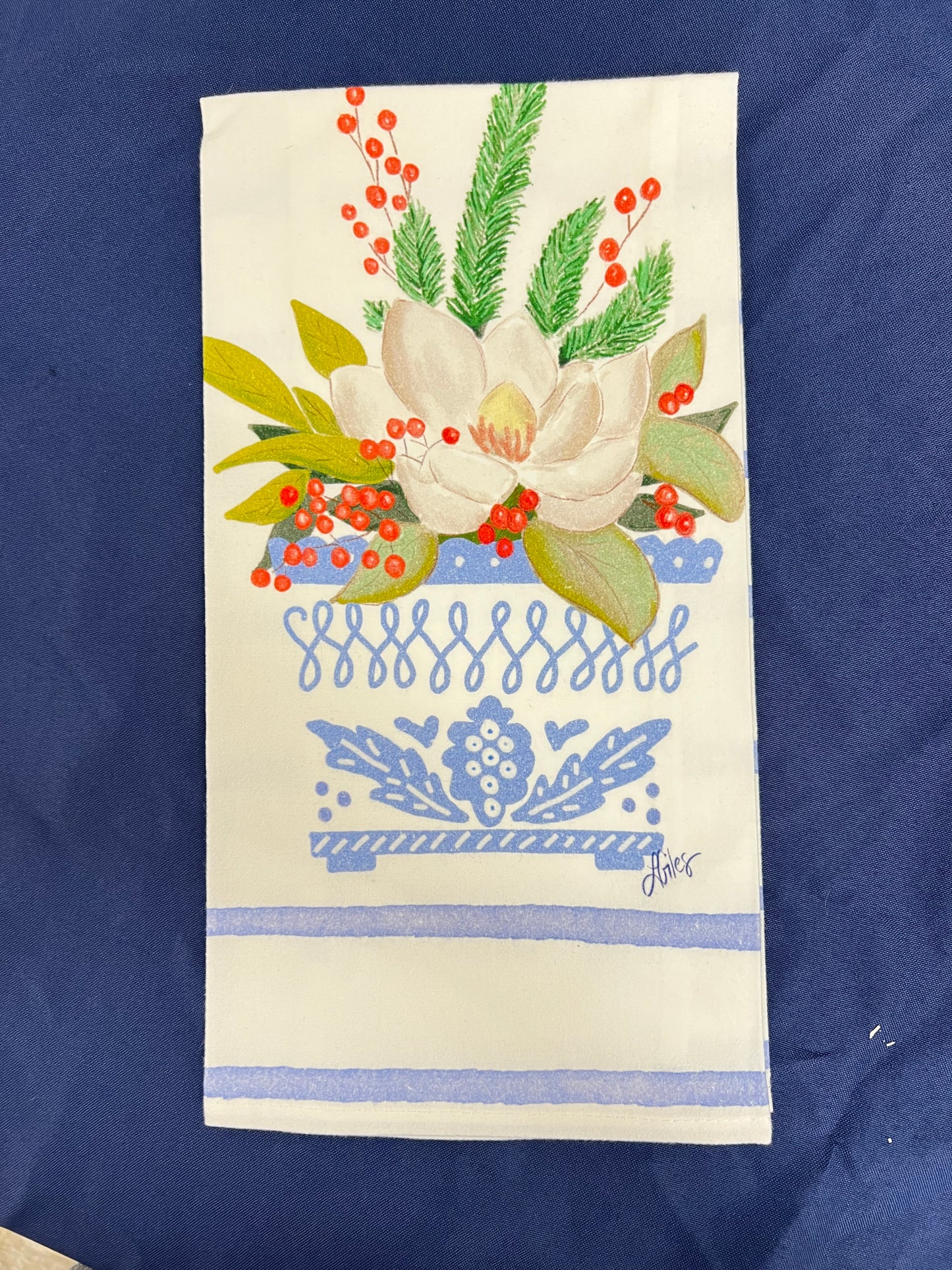 Magnolia Tea Towel