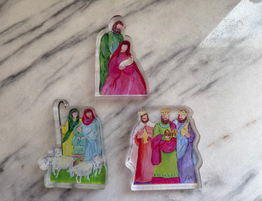 3 Piece Acrylic Ornament Set pre-order.