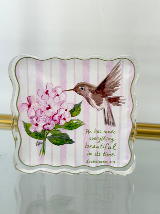 Pre-Order Ecclesiastes 3:11 Acrylic Scripture Block