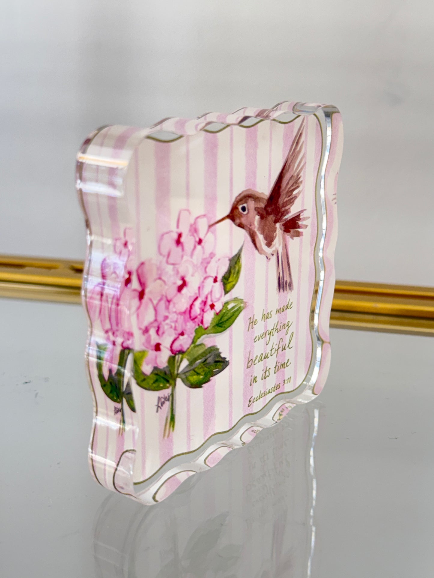Ecclesiastes 3:11 Acrylic Scripture Block