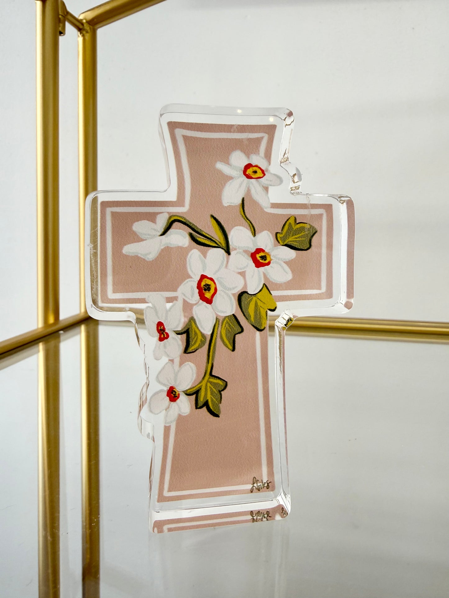 Cross Acrylic Block