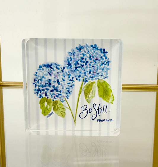 Pre-Order "Be Still" Acrylic Scripture Block