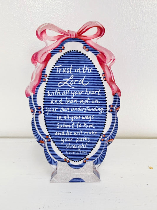 Pre-Order Proverbs 3:5-6 Scripture Block