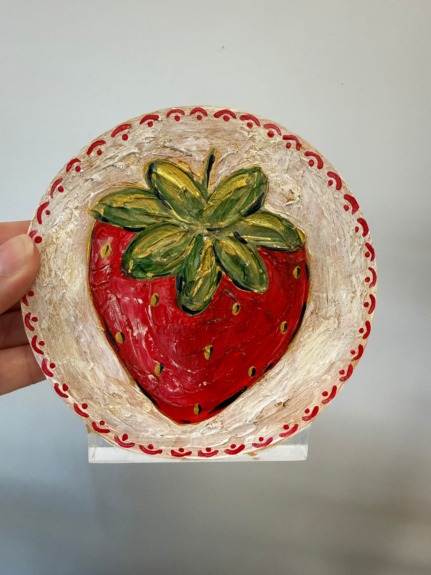 Hand painted berry block