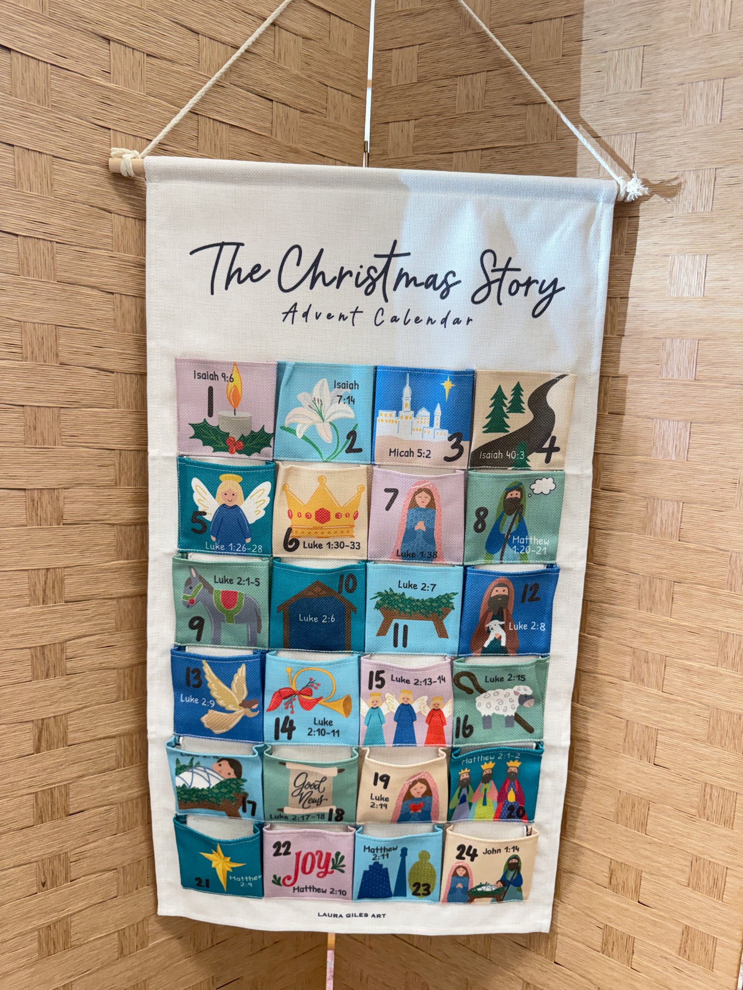 The Christmas Story - hanging Advent Calendar