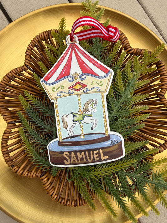 Customized Carousel Ornament