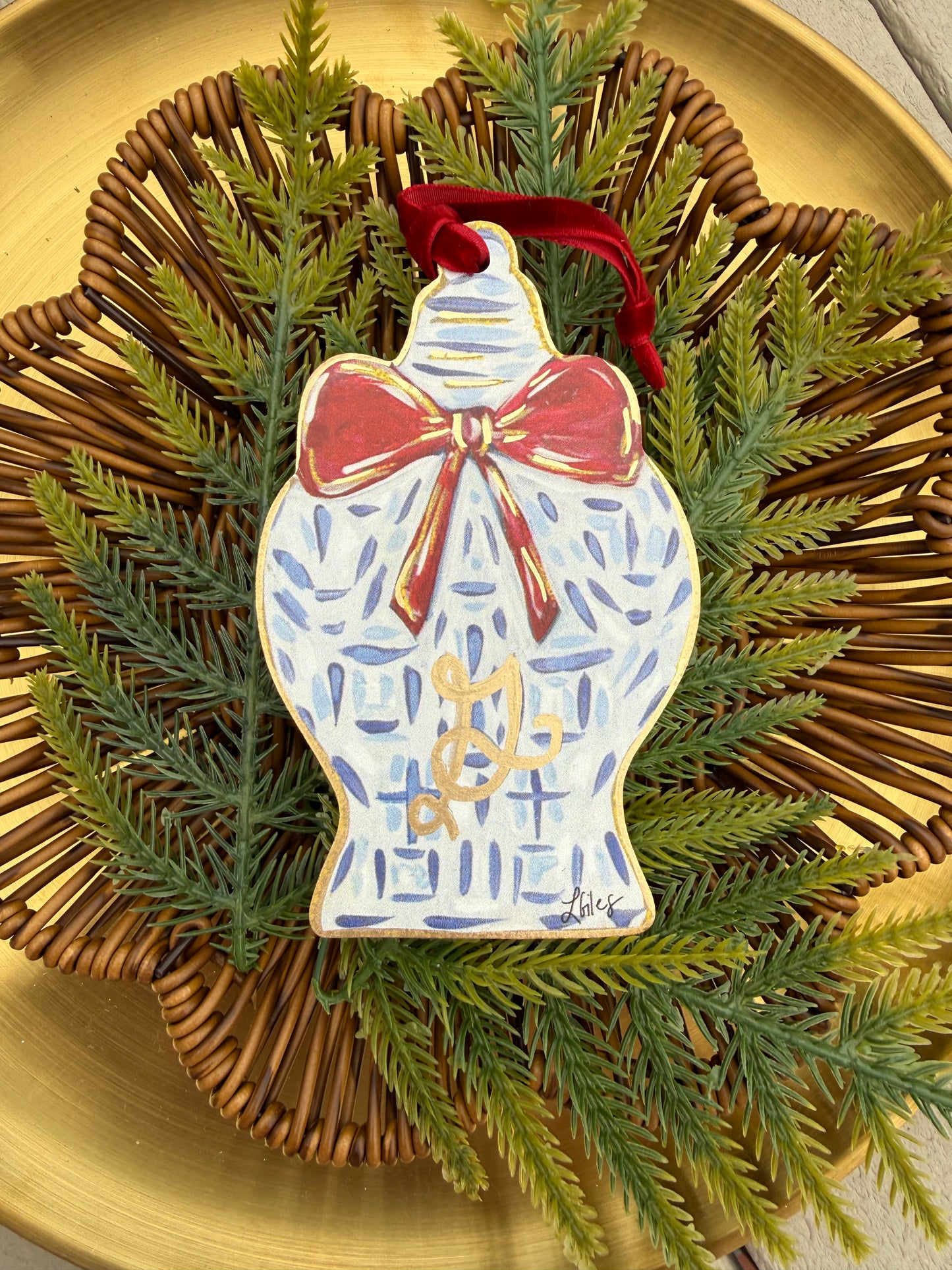 Customized Ginger Jar  Ornament