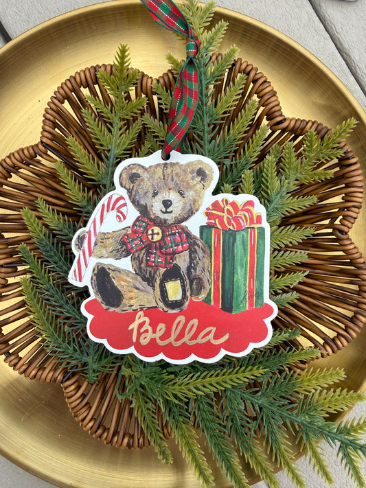 Customized Teddy Bear Ornament