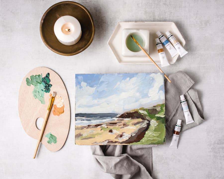 Cate Paper Co. - Seashore Path painting kit, impressionist painting kit
