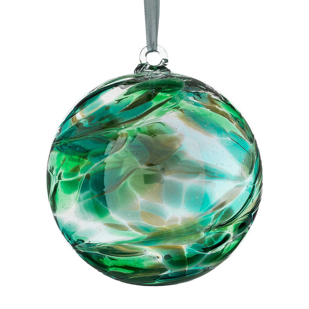 Sienna Glass - 10cm Friendship Ball - Unlabelled: Diamond