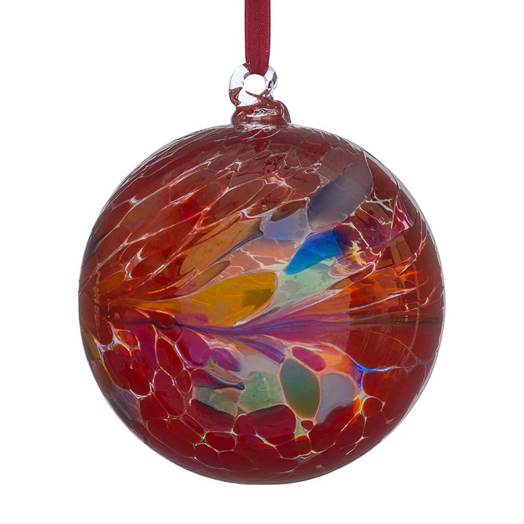 Sienna Glass - 10cm Friendship Ball - Unlabelled: Sapphire
