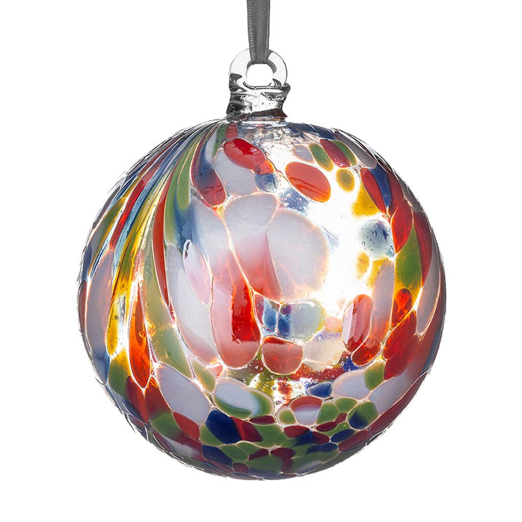 Sienna Glass - 10cm Friendship Ball - Unlabelled: Diamond