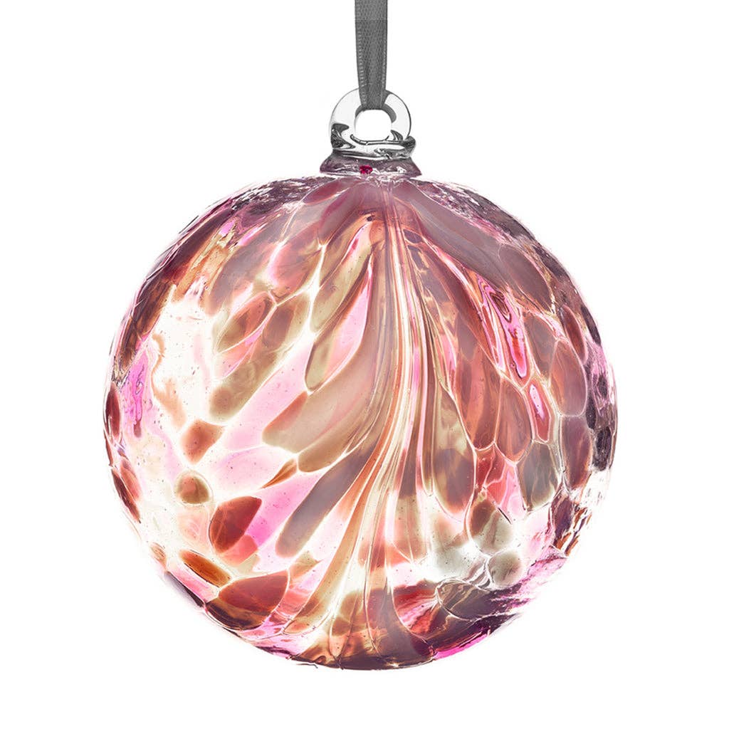 Sienna Glass - 10cm Friendship Ball - Unlabelled: Diamond