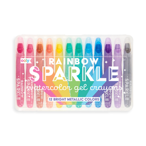 Rainbow Sparkle Metallic Gel Crayons