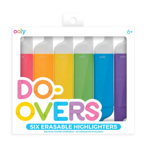 OOLY - Do-Overs Erasable Highlighters - Set of 6